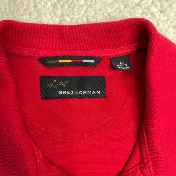 Greg Norman Super Bowl XXXVII Tampa Bay Buccaneers Red Knit Polo Large - Picture 2 of 6